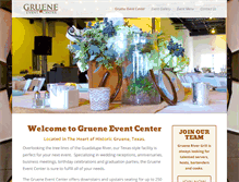 Tablet Screenshot of grueneeventcenter.com